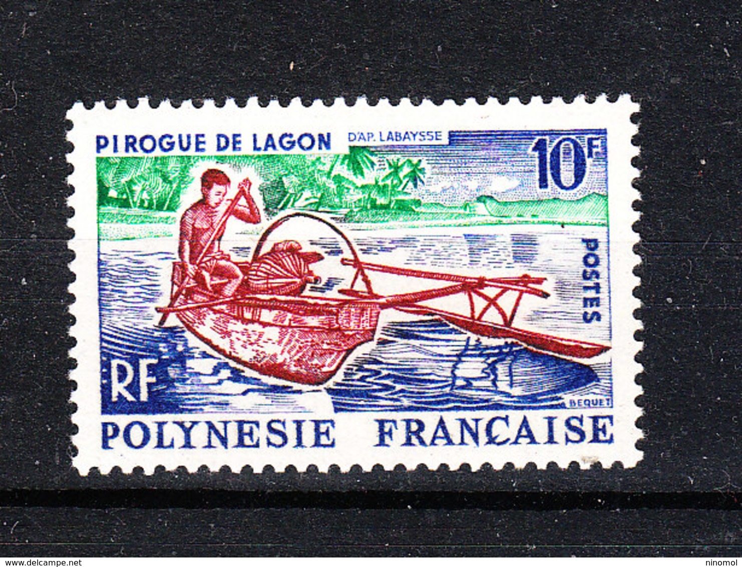Polinesia  - 1966. Classica Piroga Polinesiana. Classic Polynesian Pirogue. MNH - Barche