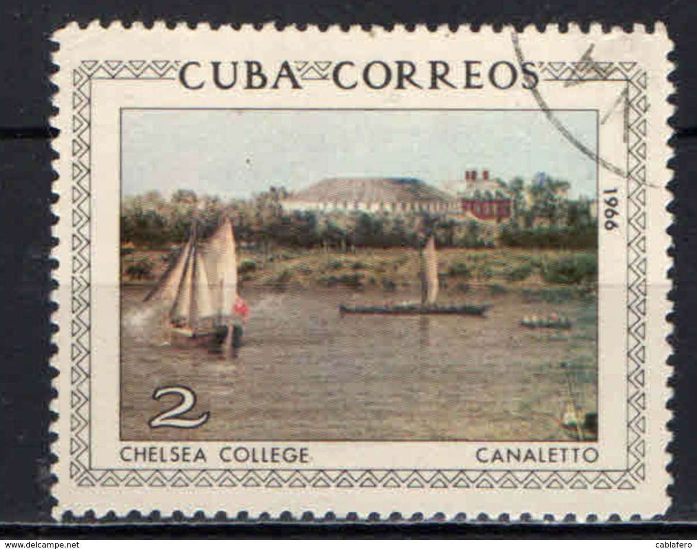CUBA - 1966 - CHELSEA COLLEGE - CANALETTO - USATO - Usati