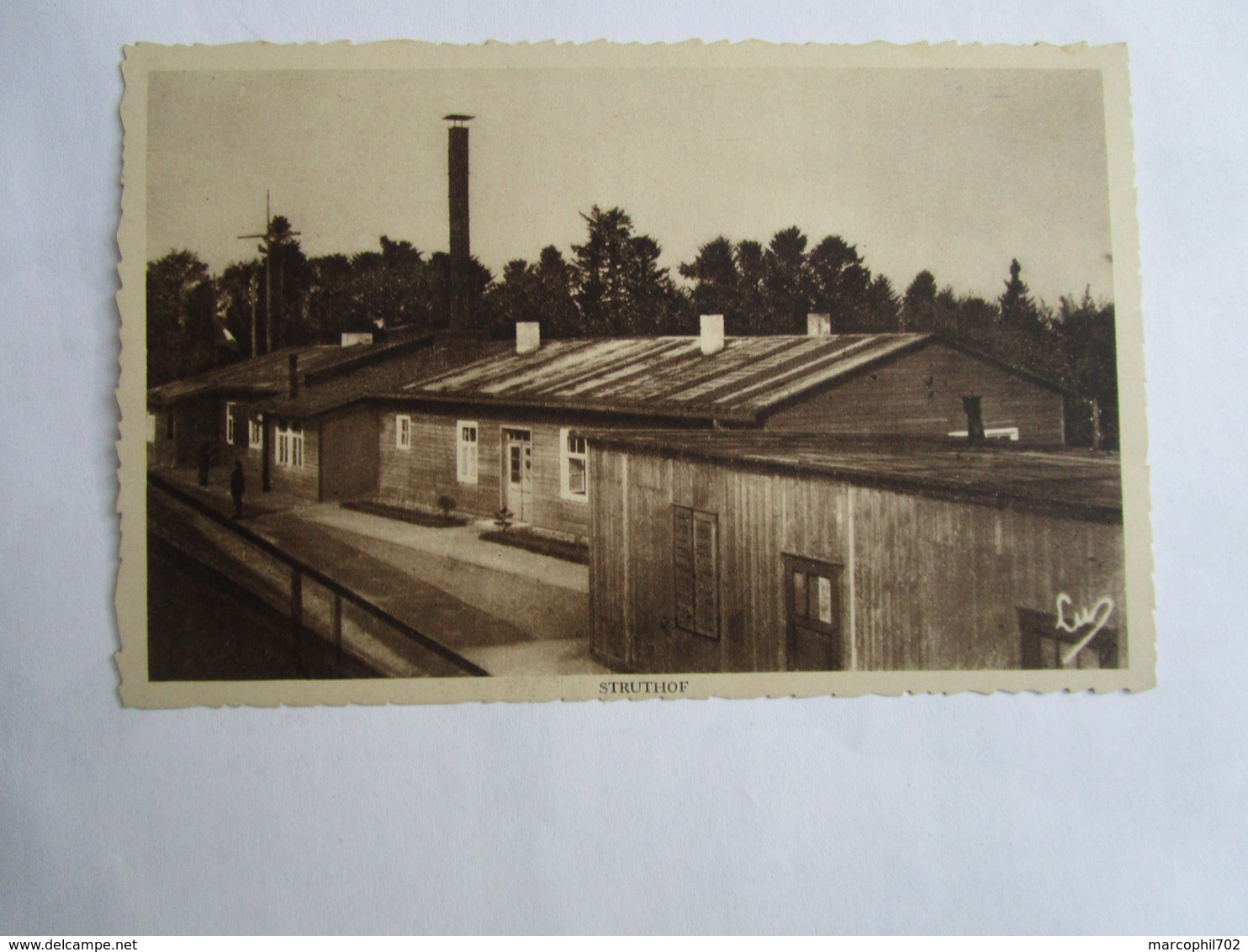 Carte Postale Camp De Concentration Allemand En Alsace Le Struthoff Baraquement Du Four Crematoire - Oorlog 1939-45