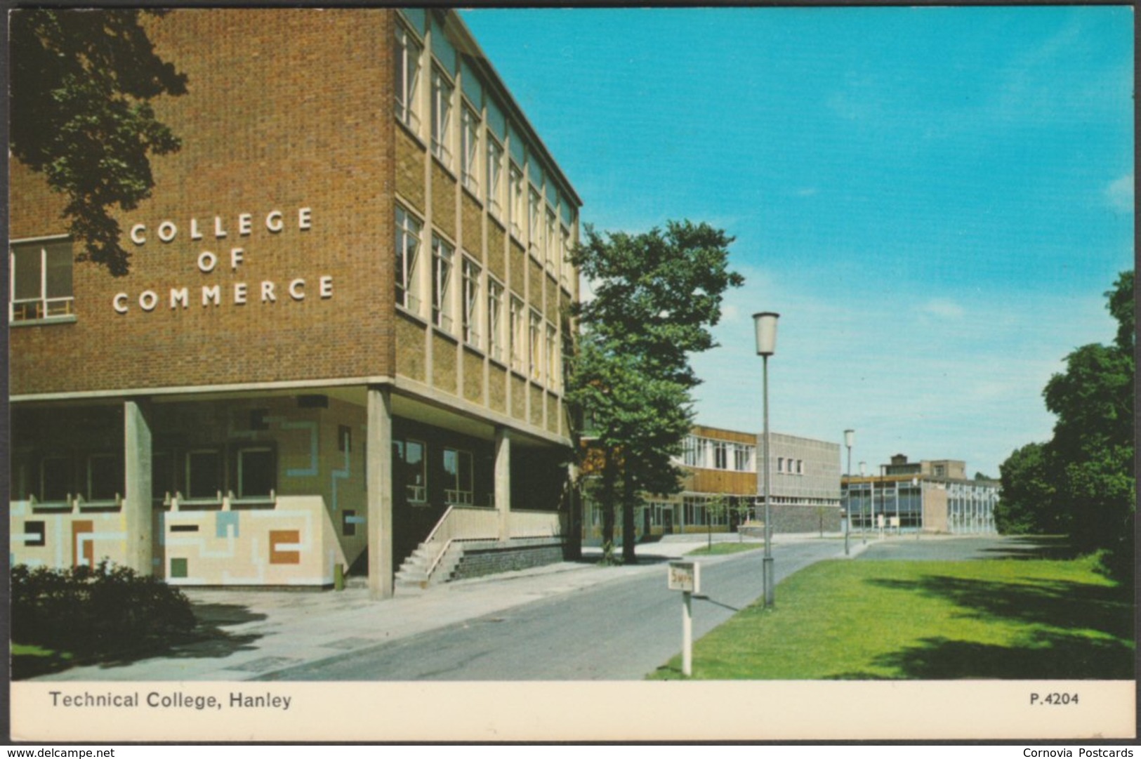 Technical College, Hanley, Staffordshire, C.1965 - Dennis Postcard - Stoke-on-Trent