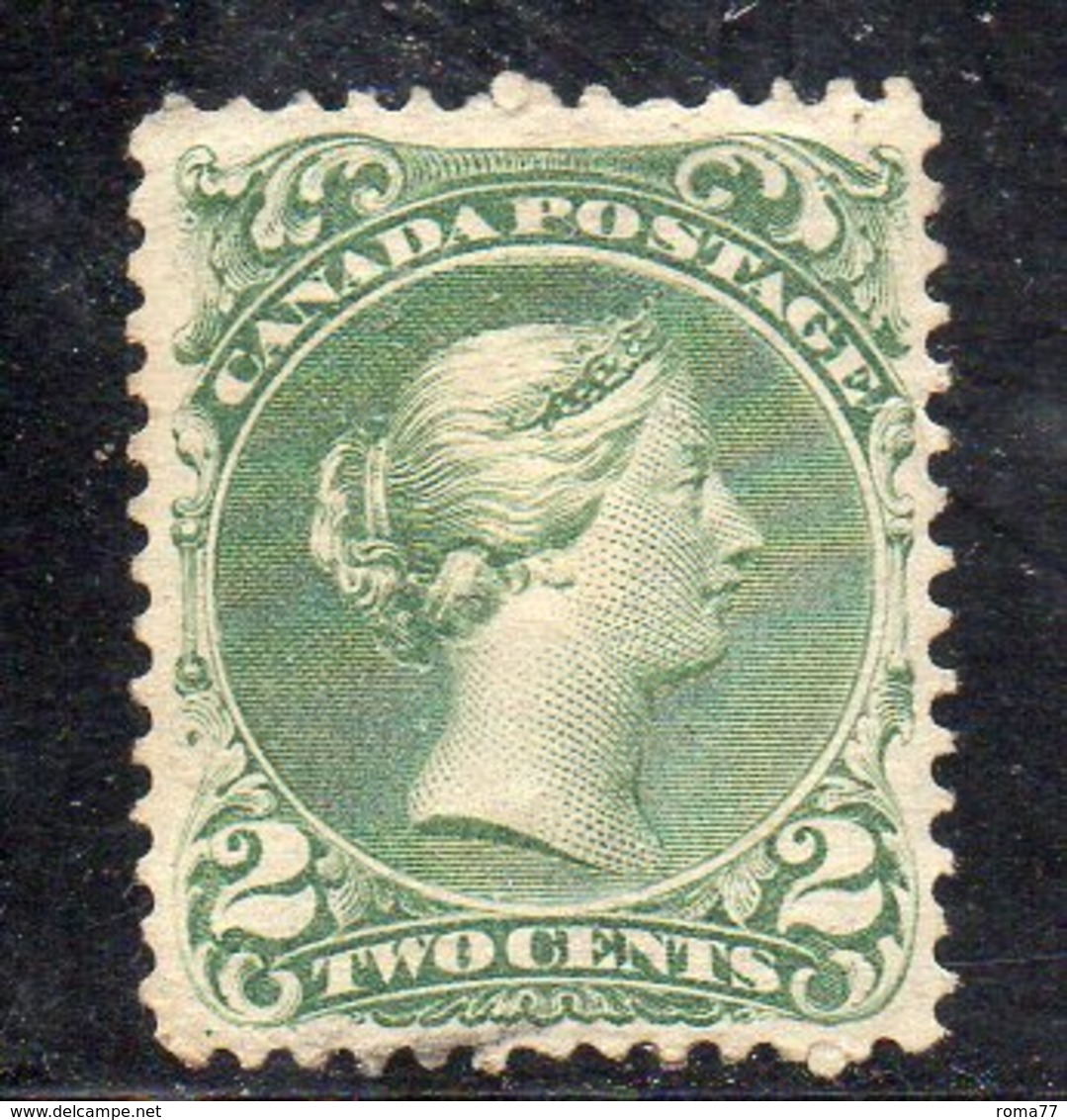 XP2295 - CANADA' 1868 , 2 Cent Yvert N. 20 Senza Gomma (2380A) - Nuovi