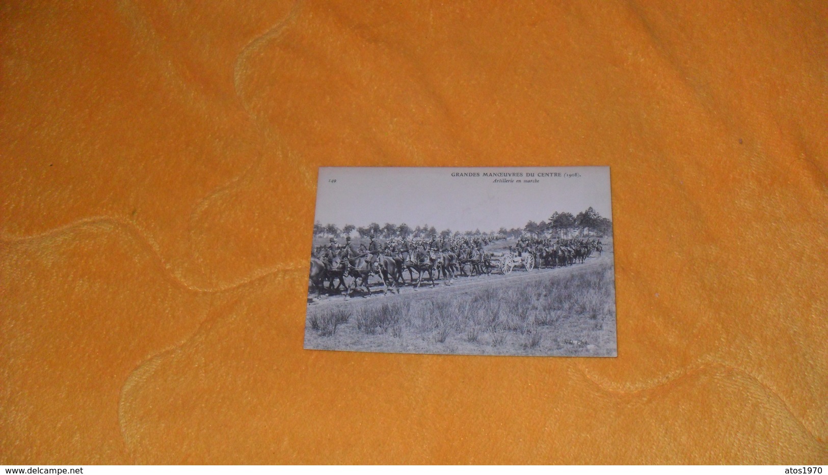 CARTE POSTALE ANCIENNE NON CIRCULEE DATE ?.../ GRANDES MANOEUVRES DU CENTRE..ARTILLERIE EN MARCHE... - Manoeuvres