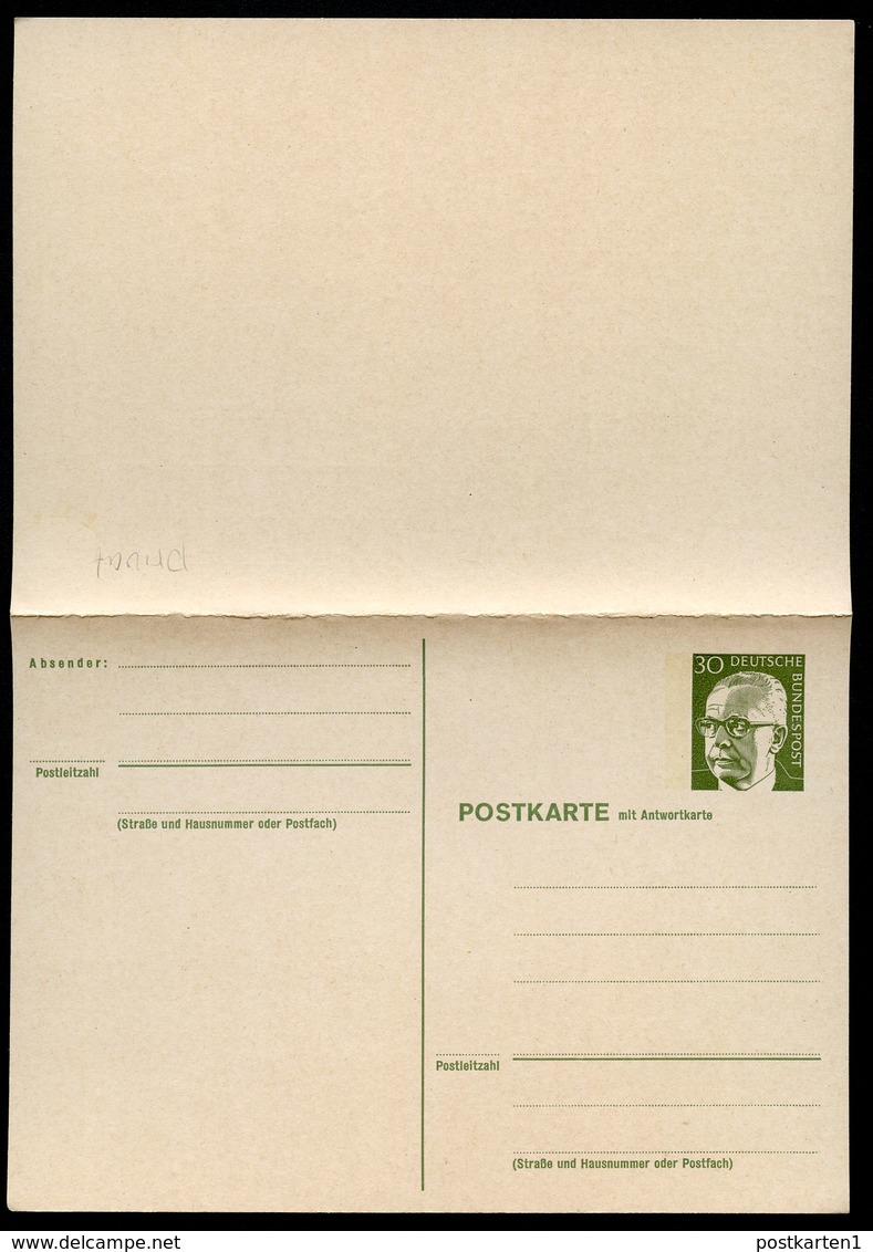 Bund PP64 A2/001 Privat-Postkarte Mit Antwort 1973  NGK 5,00 € - Private Postcards - Mint