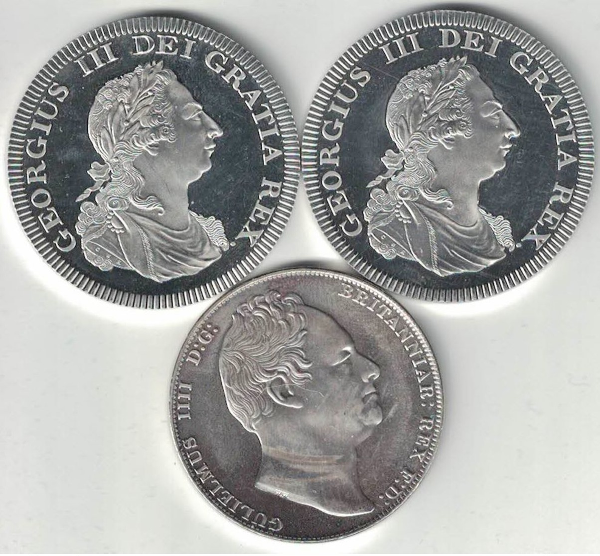 British Empire Collection Of 3 Modern Fantasy Coins 1808-1830 All Listed & Different - Other & Unclassified