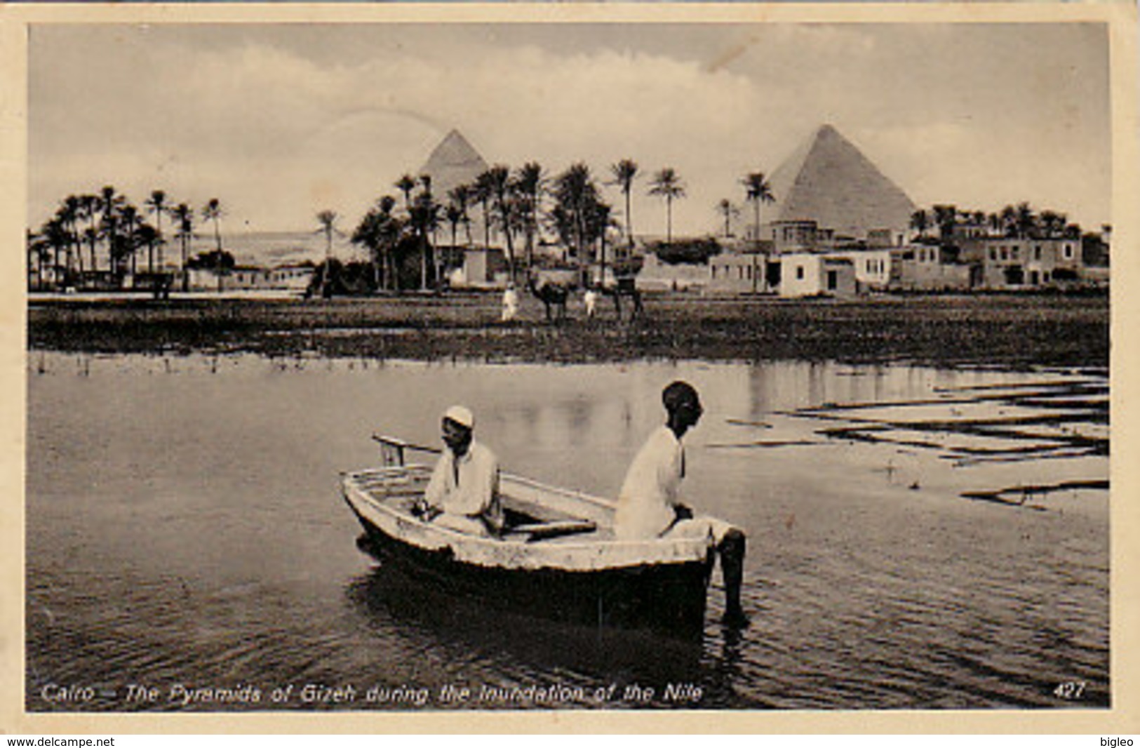 Cairo - Les Pyramides Pendent L'inondation Du Nile - 1930 - Timbre!     (A-146-190612) - Actores