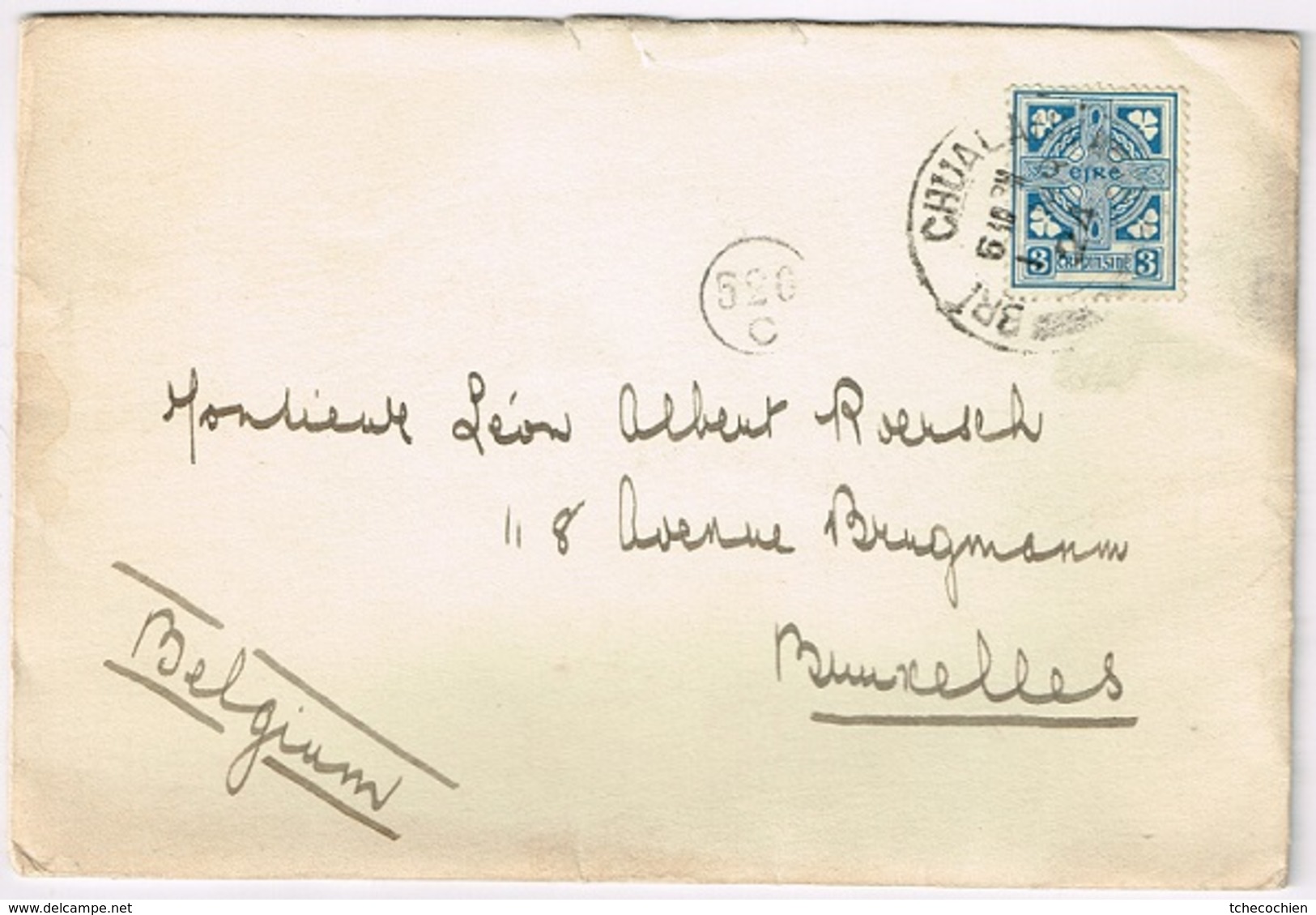 Irlande - 1924 - Y&T N°45, Seul Sur Lettre - Briefe U. Dokumente