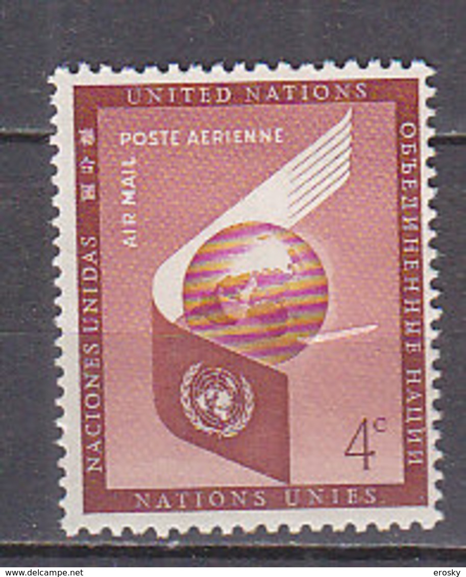 H0385 - UNO ONU NEW YORK AERIENNE N°5 ** - Poste Aérienne