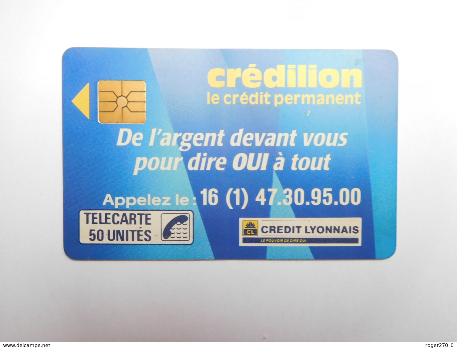 Télécarte Publique , F72 , 50U , Crédilion  , Cote : 25 Euros - 1988