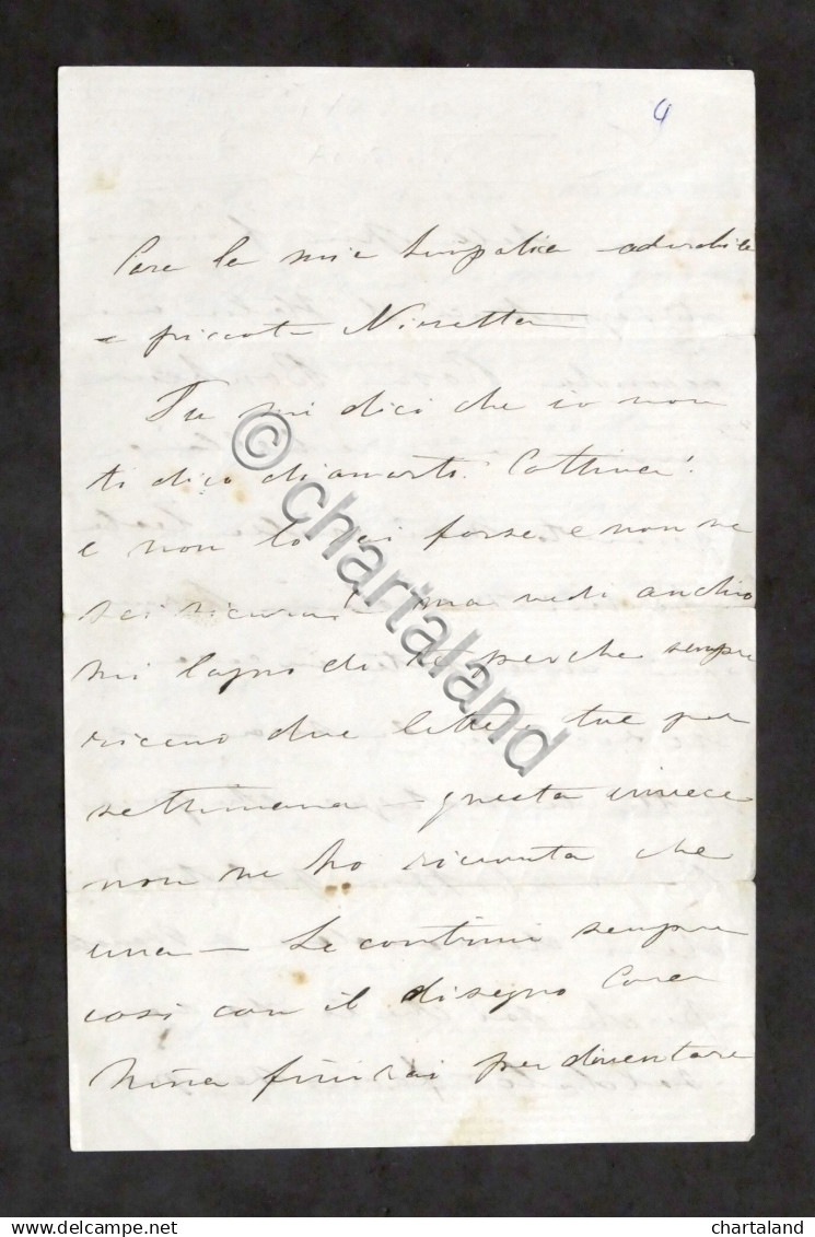 Lettera Interamente Manoscritta Con Autografo Di Ricciotti Garibaldi - 1870 Ca. - Altri & Non Classificati