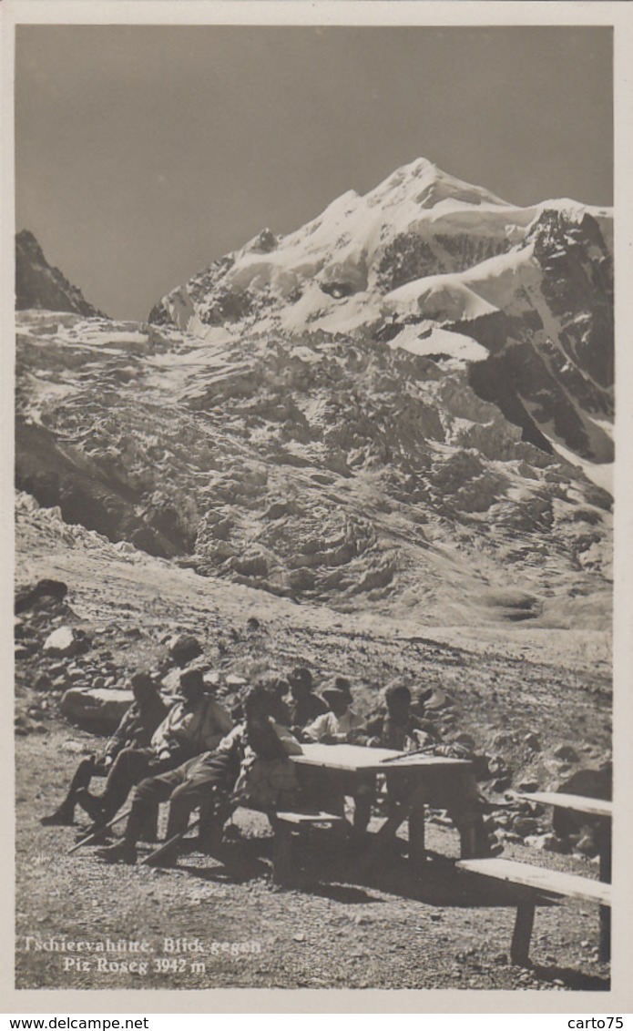 Suisse - Tschiervahütte - Blick Gegen Piz Roseg - Cachet Tschierva-hütte SAC Bernina - Tschierv