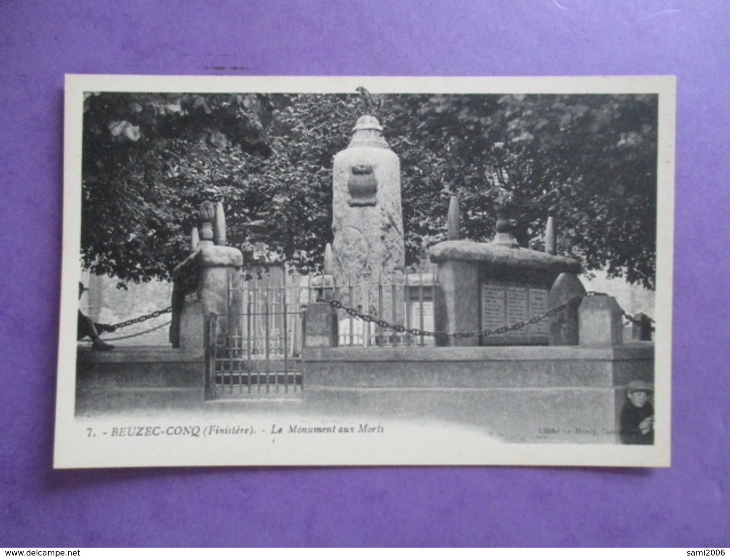 CPA 29 BEUZEC CONQ LE MONUMENT AUX MORTS - Beuzec-Cap-Sizun