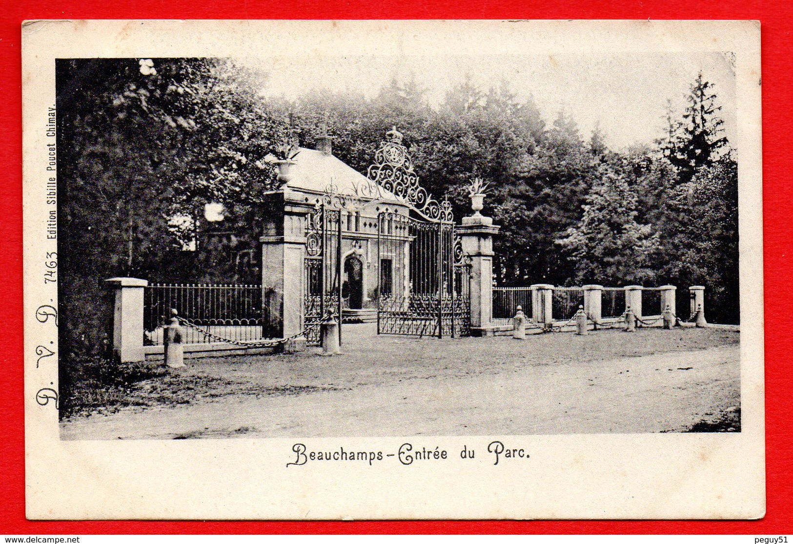 Chimay. Château De Beauchamps. Entrée Du Parc. Ca 1900 - Chimay