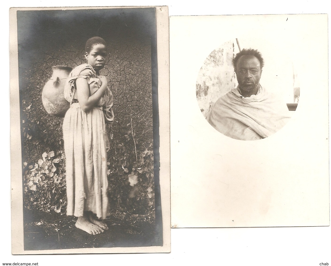 ABYSSINIE - Petite Archive d'un Missionnaire,Addis-Ababa 1913 -14 Cartes Photos + 1 photo -CARTE PHOTO -Voir description