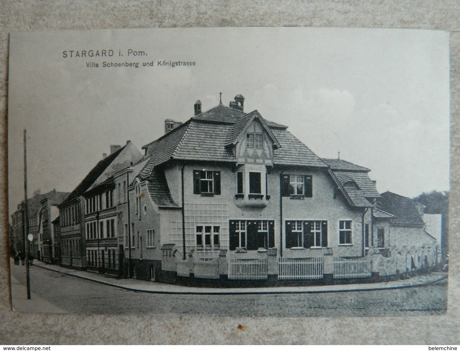 STARGARD             VILLA SCHOENBERG UND KONIGSTRASSE - Pologne