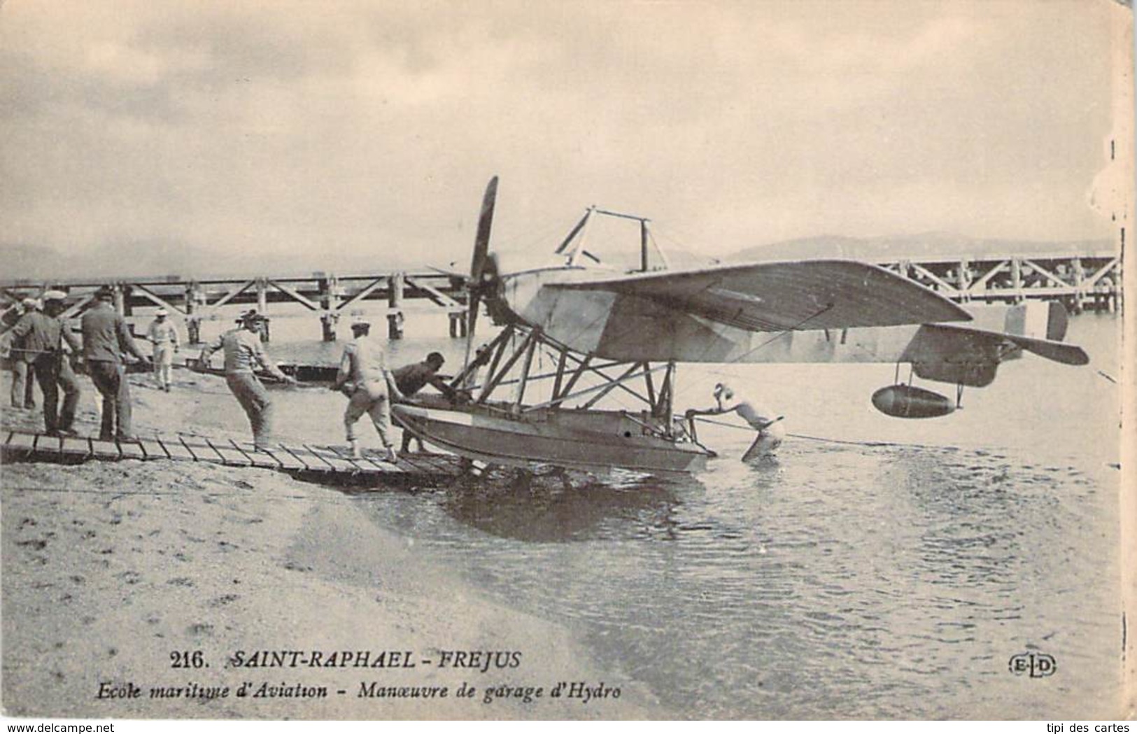 Aviation - Hydravion - Saint-Raphael Frejus, Ecole Maritime D'Aviation, Manoeuvre De Garage D'Hydro - Other & Unclassified