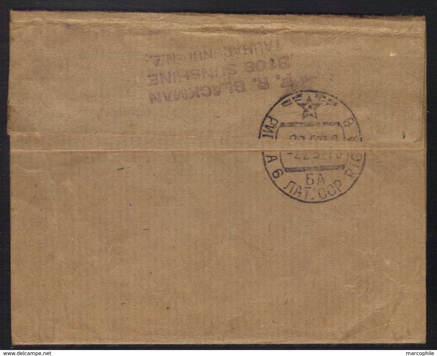 TAUMARUNUI - NZ / 1956 BANDE JOURNAL POUR RIGA - LETTONIE - URSS - WRAPPER TO RIGA (ref 7059) - Brieven En Documenten