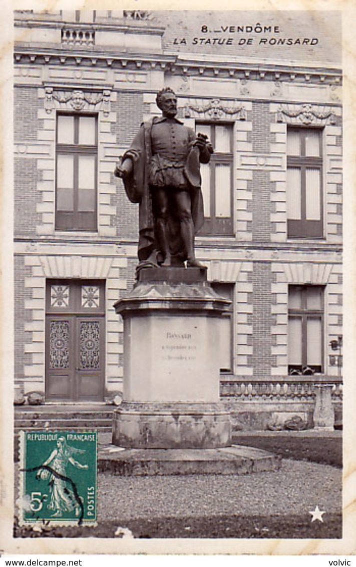 41 - VENDOME - La Statue De Ronsard -CPSM - Vendome