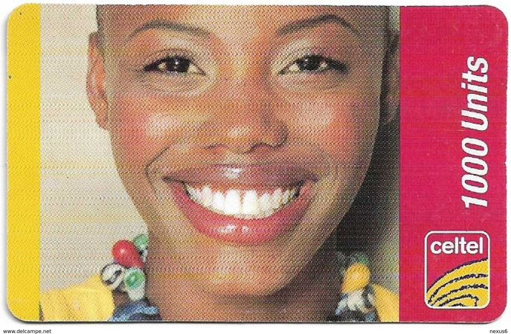 Sierra Leone - Celtel - Smiling Girl, GSM Refill 1000Units, Used - Sierra Leone