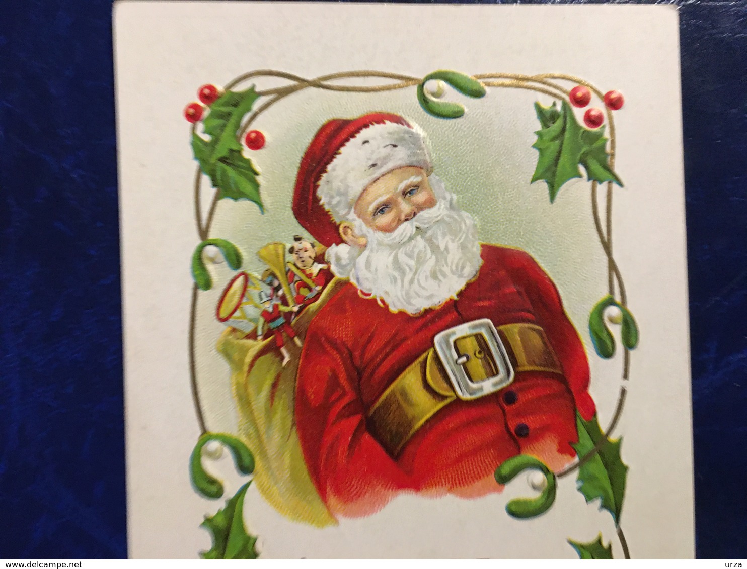 complete series of 6-"USA-embossed-Santa on the job"--1911