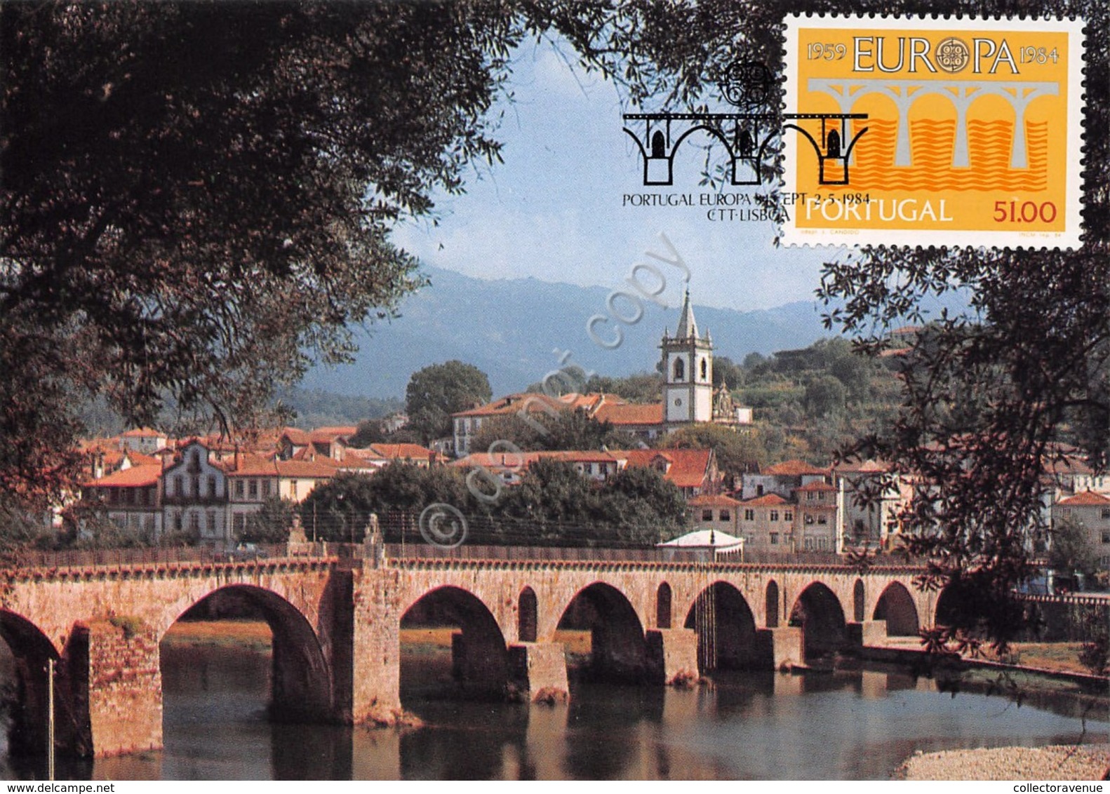 Cartolina Maximum Portugal Ponte Da Barca 1984 - Non Classificati