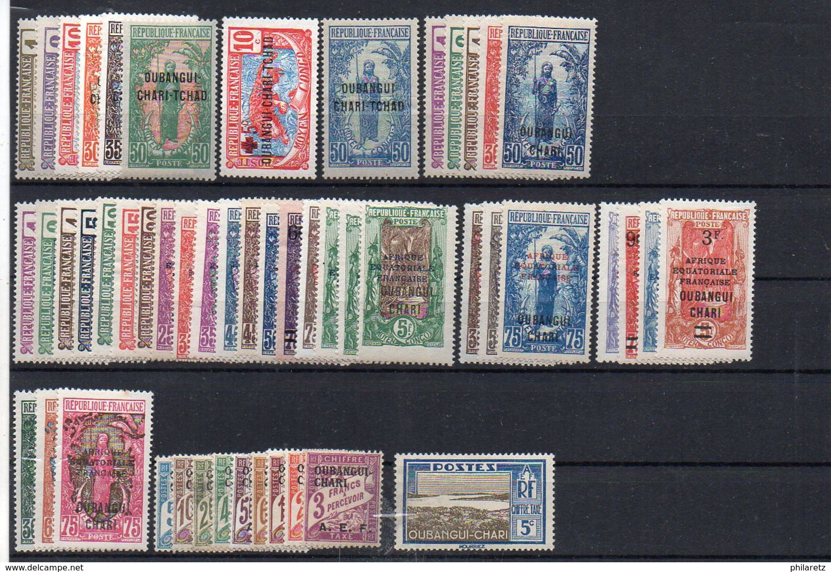 Oubangui : Lot, Collection De 51 Timbres Différents Neufs ** Ou * - Cote 106€ - Unused Stamps