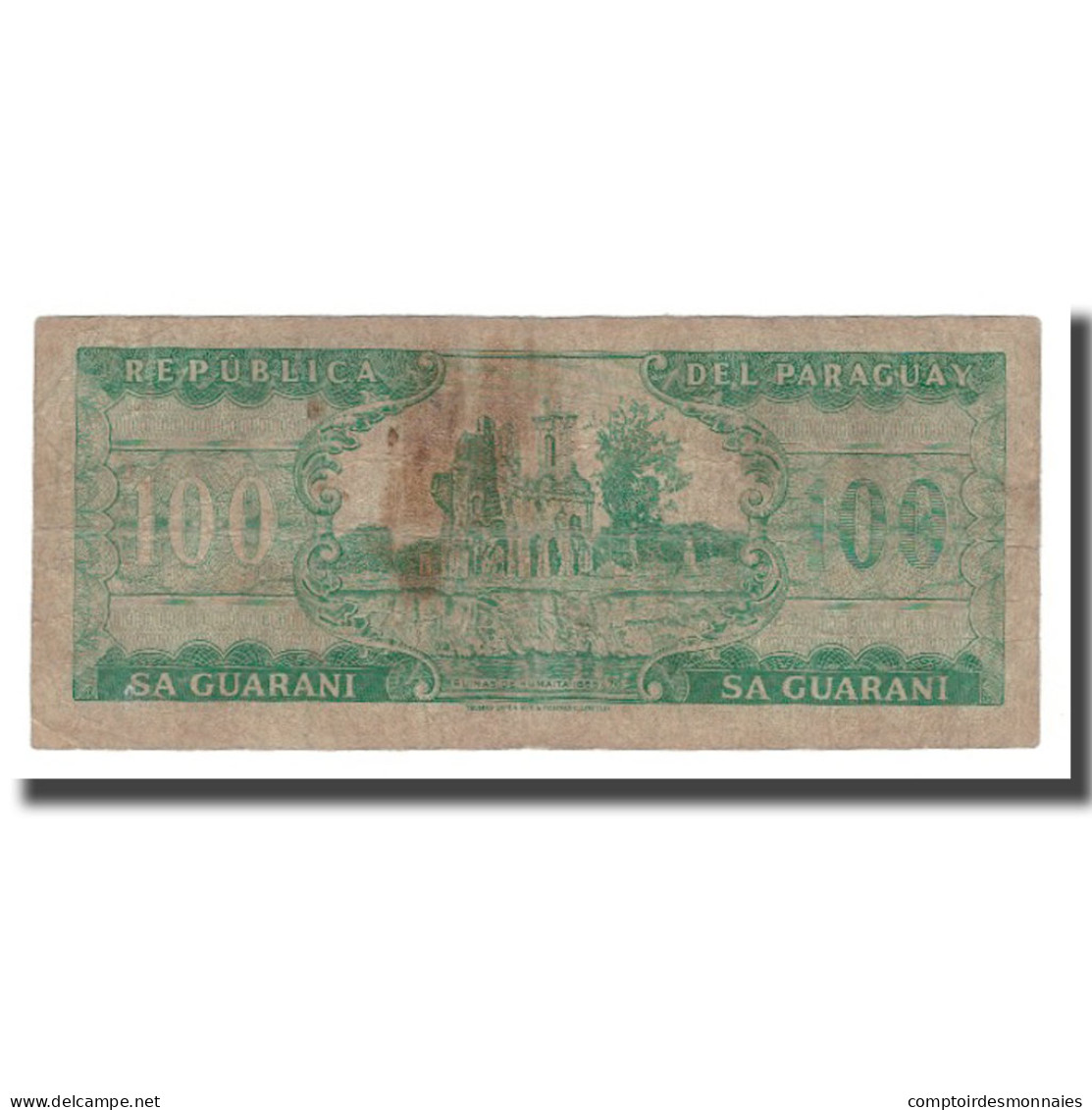 Billet, Paraguay, 100 Guaranies, L.1952 (1982), KM:205, B+ - Paraguay