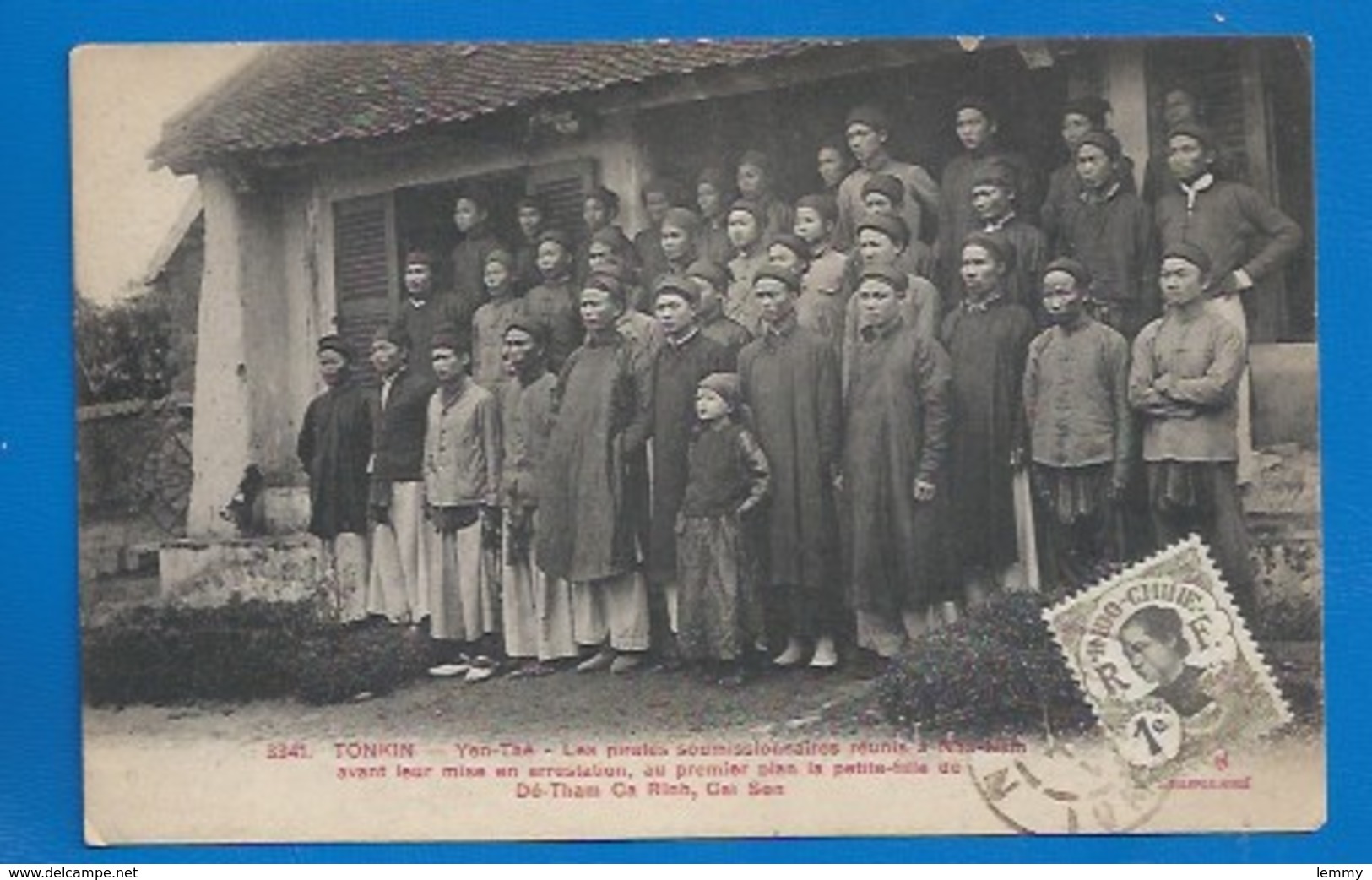 TONKIN - TROUBLES DE SEPTEMBRE 1908 - LA PETITE FILLE DE  DÉ-THAM CA RINH - PIRATES EN ARRESTATION... - Vietnam