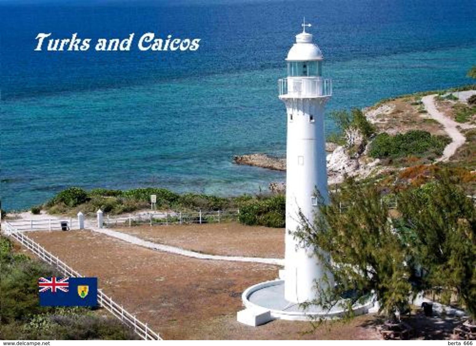 Turks And Caicos Grand Turk Island Lighthouse New Postcard Leuchtturm AK - Turques-et-Caïques (Iles)