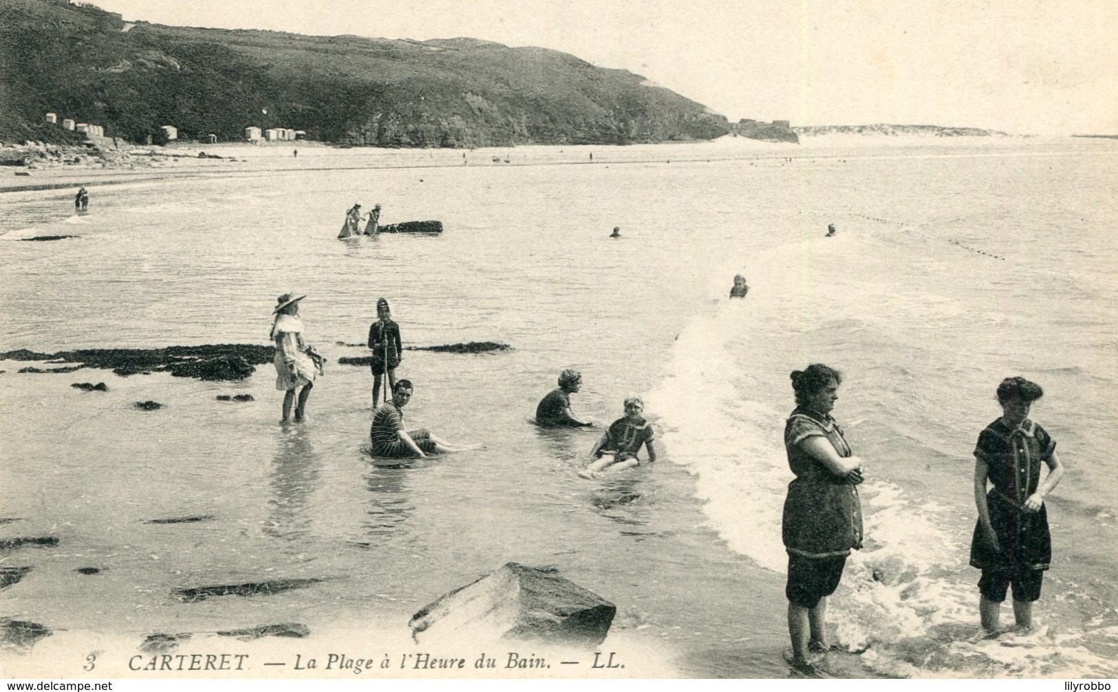 FRANCE -  Carteret - Le Plage D' L'Heure Du BAin By LL - Carteret