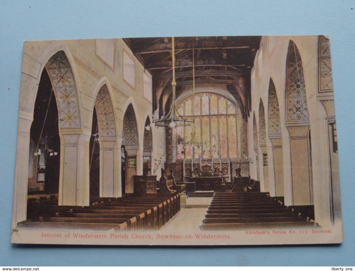 Interior Of Windermere Parish Church, BOWNES-on-WINDERMERE ( Abraham's Series N° 472 Keswick ) Anno 1907 ( Zie Foto ) - Autres & Non Classés