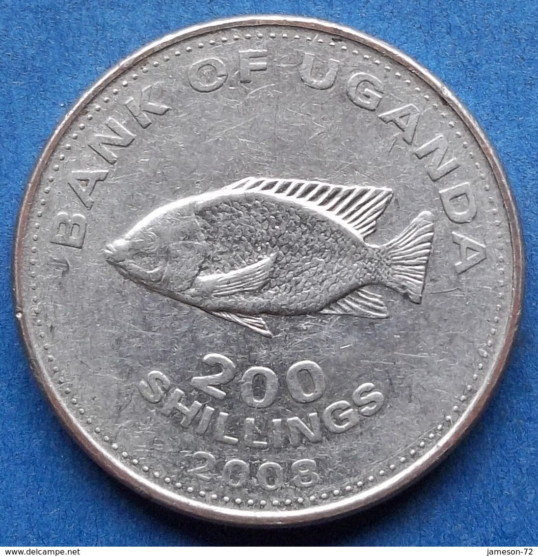 UGANDA - 200 Shillings 2008 "cichlid Fish" KM# 68 Republic - Edelweiss Coins - Uganda