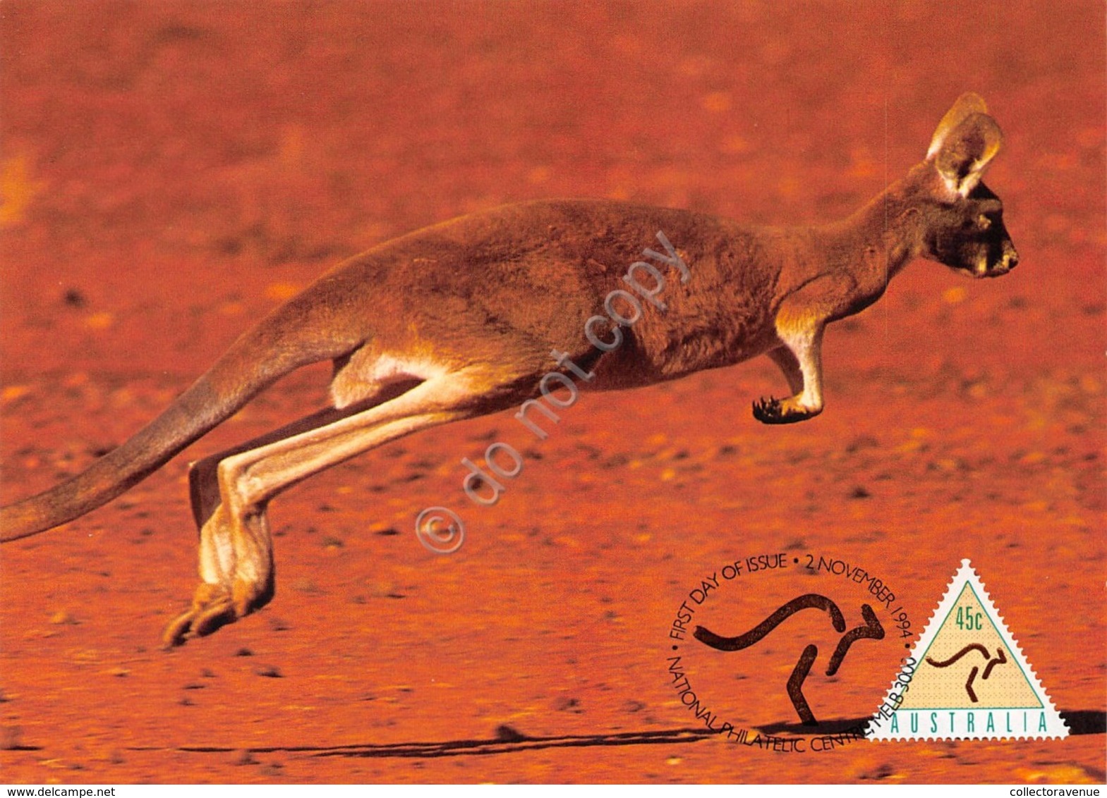 Cartolina Filatelica Australia Kangoo 1994 - Non Classificati