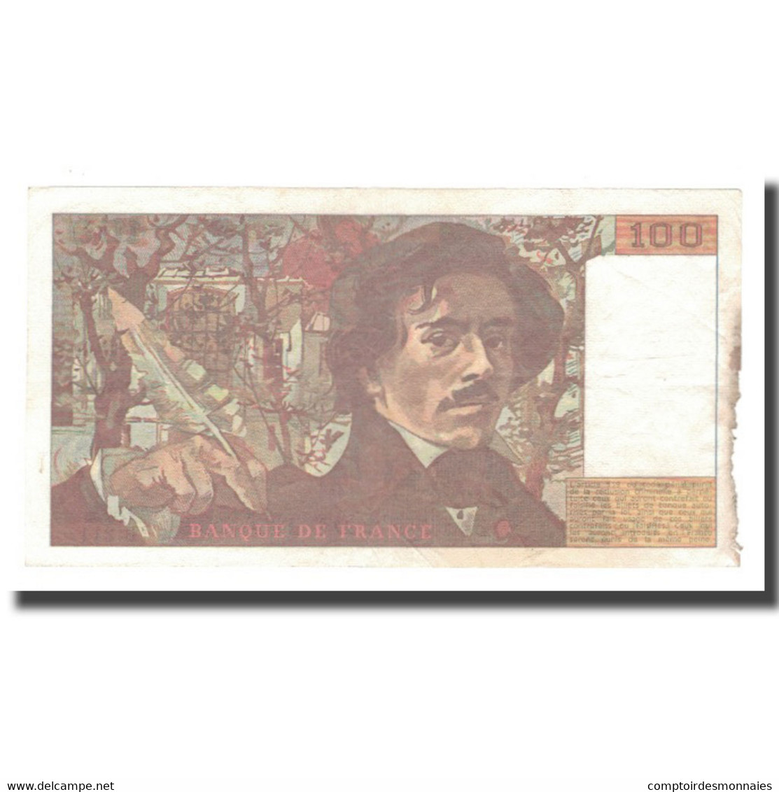 France, 100 Francs, Delacroix, 1993, TTB, Fayette:69bis.05, KM:154g - 100 F 1978-1995 ''Delacroix''