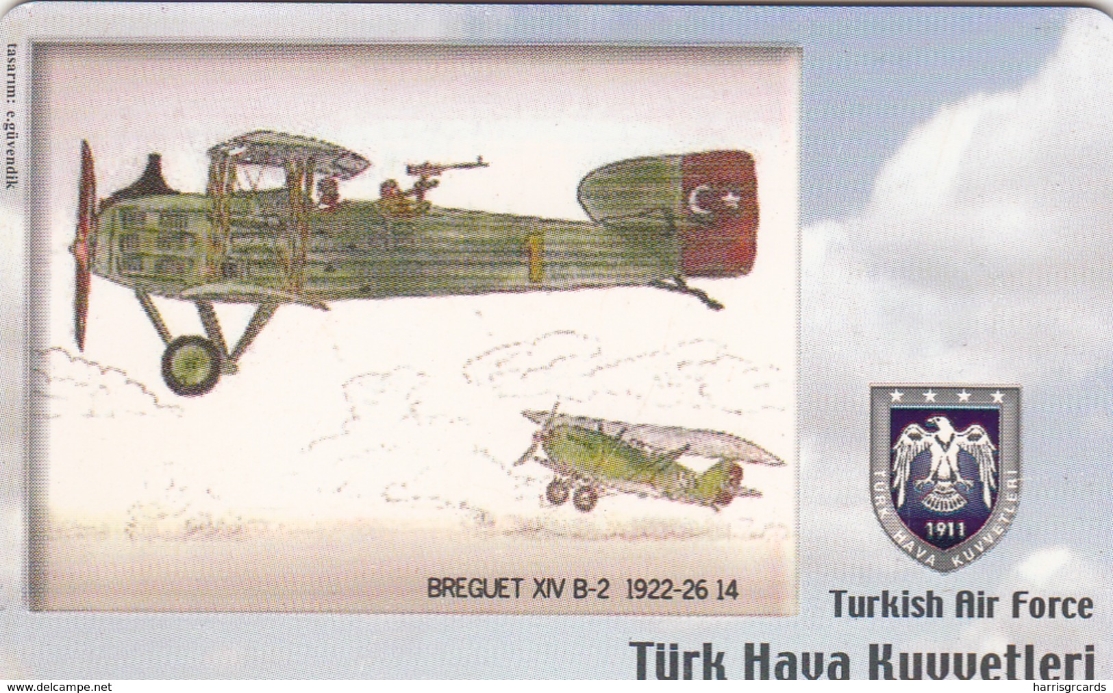 TURKEY - Breguet XIV B-2 1922-26 (Aircraft) , Tirage 275,000 , 50 Unit ,used - Turkey