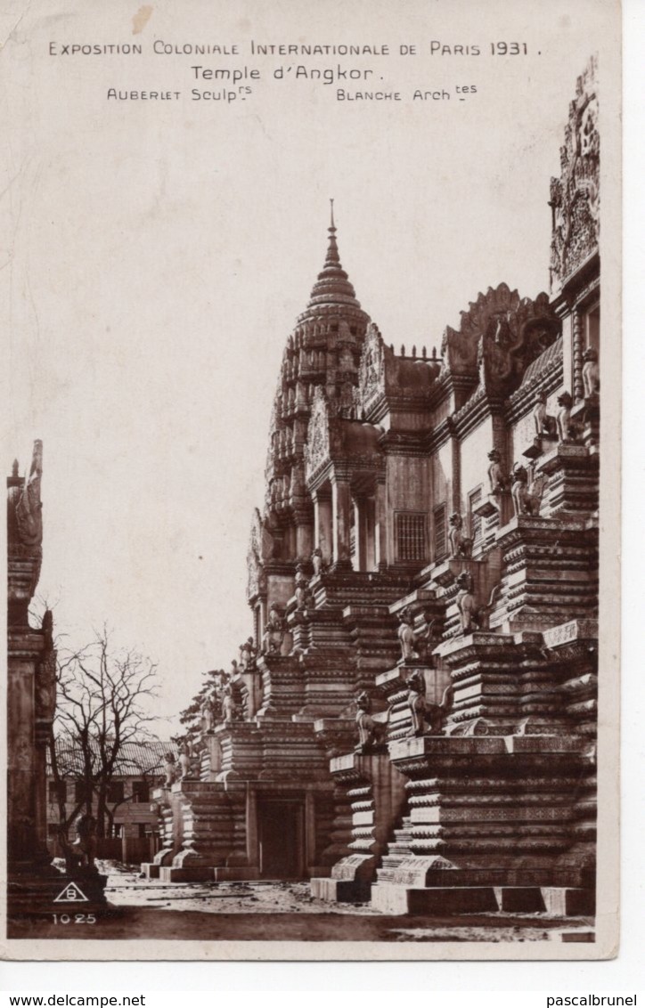 PARIS - 1931 - EXPOSITION COLONIALE INTERNATIONALE - TEMPLE D'ANGKOR - Expositions