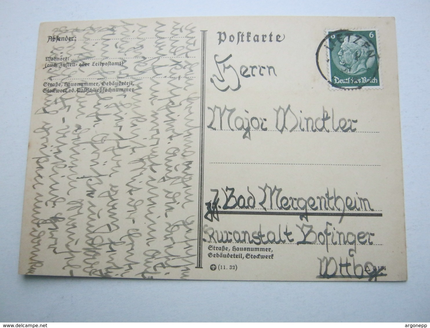 1934 , LIETZEN , Klarer Stempel Auf Karte - Briefe U. Dokumente