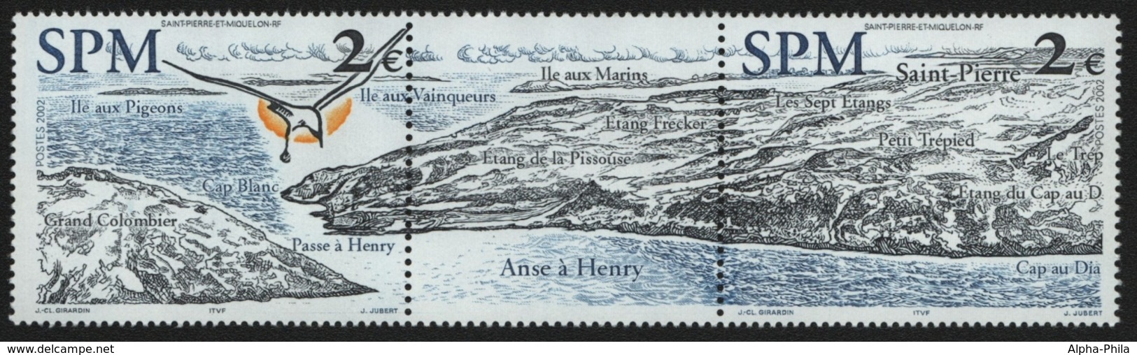 St. Pierre & Miquelon 2002 - Mi-Nr. 872-873 ** - MNH - Landschaften / Landscapes - Ungebraucht