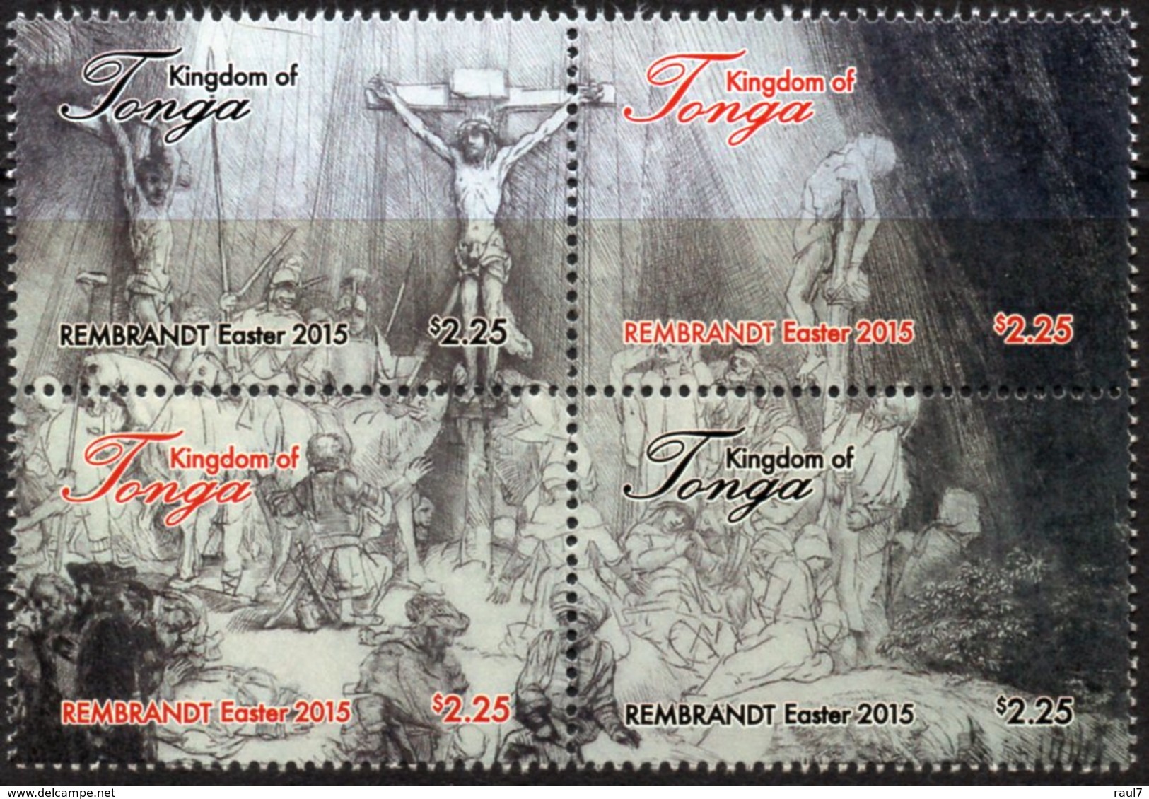 TONGA - 2015 - Pâques 2015, Peintures De Rembrandt - 4 Val Neufs // Mnh - Tonga (1970-...)