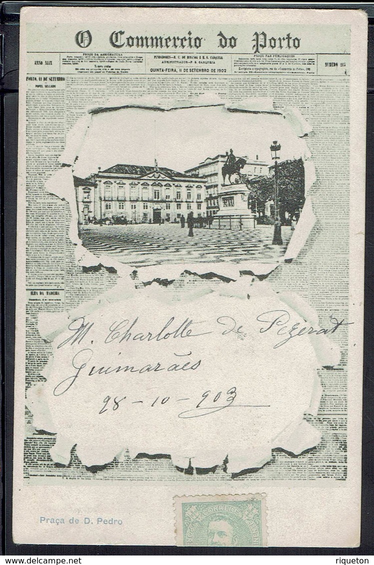 Portugal - 1904 - Imprimés CPA "Commercio Do Porto" Correspondance De Guimarès Pour Rambervillers (Fr) B/TB - - Briefe U. Dokumente