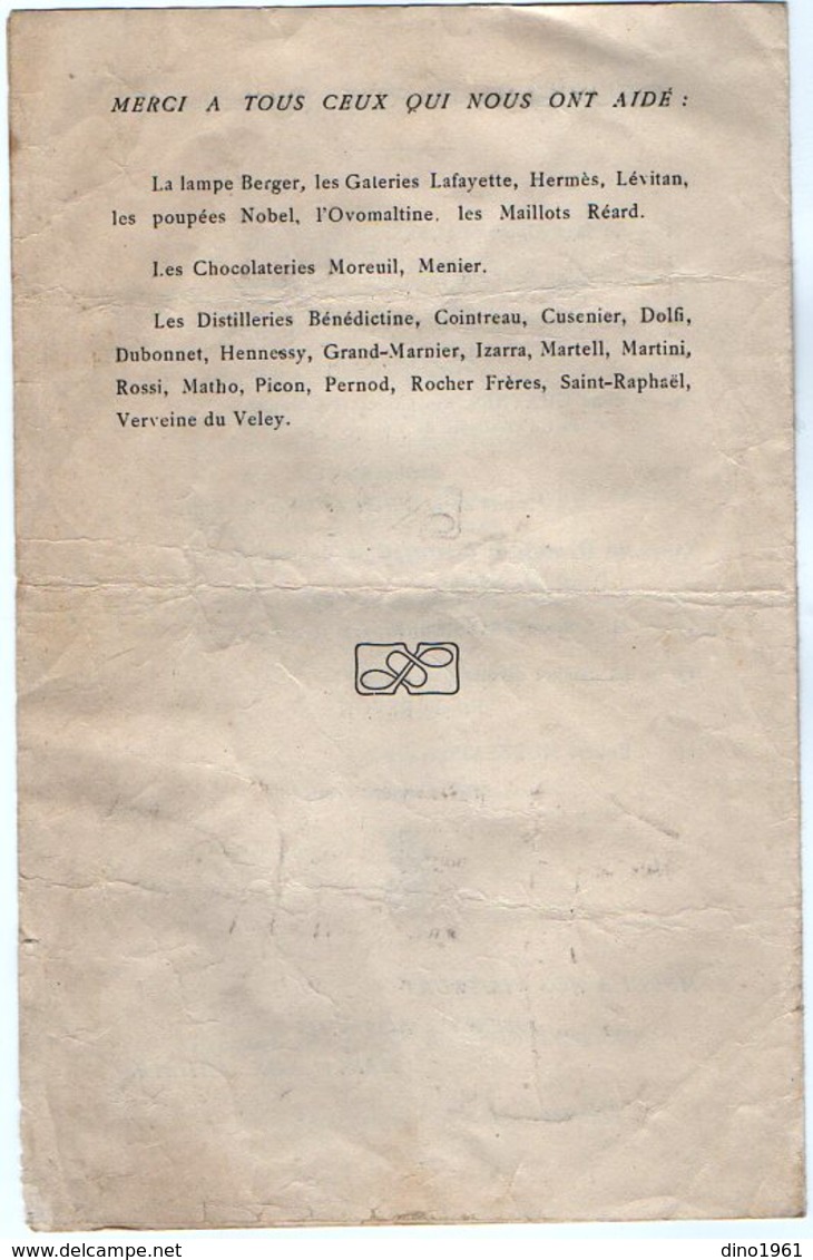 VP16.254 - 1949 - Programme - Grande Fête D'Automne Au Théatre De PONT - AUX - DAMES - Programmes