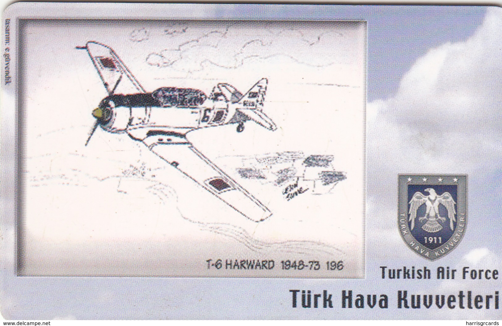 TURKEY - T-6 Harward 1948-73 (Aircraft) , Tirage 200,000 , 100 Unit ,used - Turquie