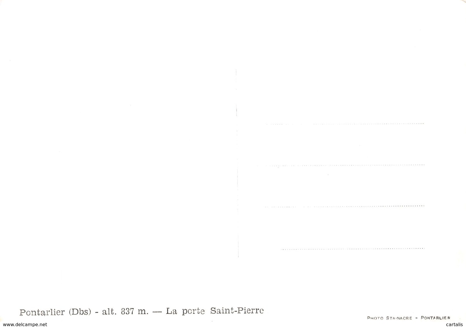 25-PONTARLIER-N° 4383-A/0059 - Pontarlier