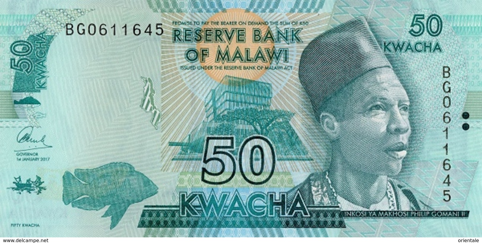 MALAWI P. 64d 50 K 2017 UNC - Malawi