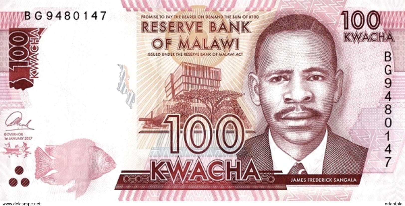 MALAWI P. 64d 50 K 2017 UNC - Malawi