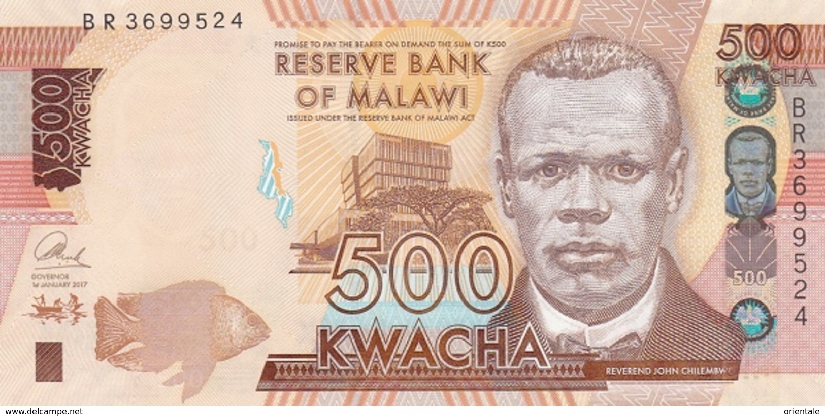 MALAWI P. 66 500 K 2017 UNC - Malawi