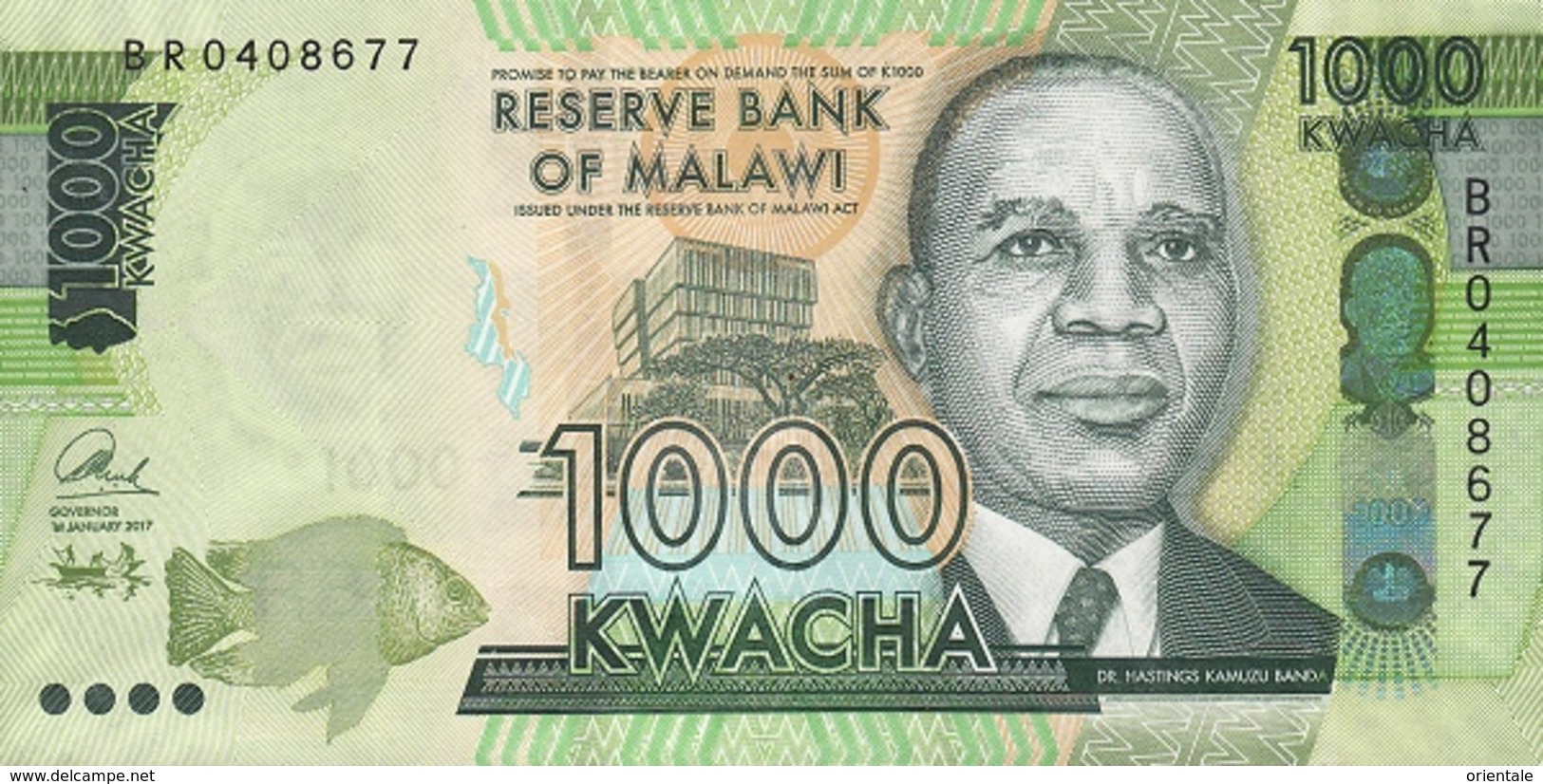 MALAWI P. 67c 1000 K 2017 UNC - Malawi