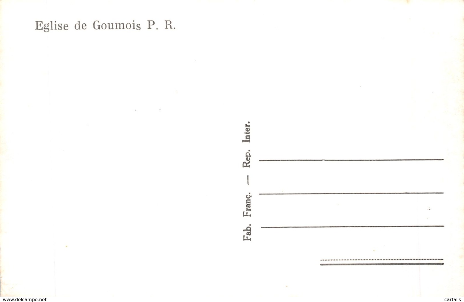 25-EGLISE DE GOUMOIS-N° 4386-E/0179 - Other & Unclassified