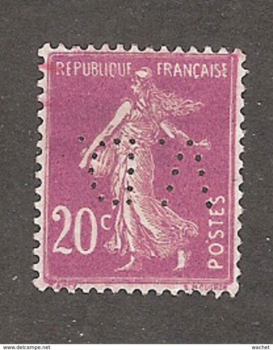 Perfin/perforé/lochung France No 190  V.D.  Verley Decroix Et Cie - Autres & Non Classés