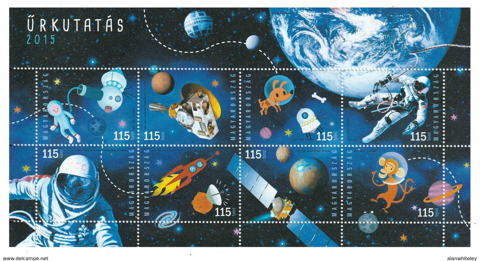 HUNGARY 2015 Anniversaries In Space Research: Miniature Sheet UM/MNH - Ungebraucht