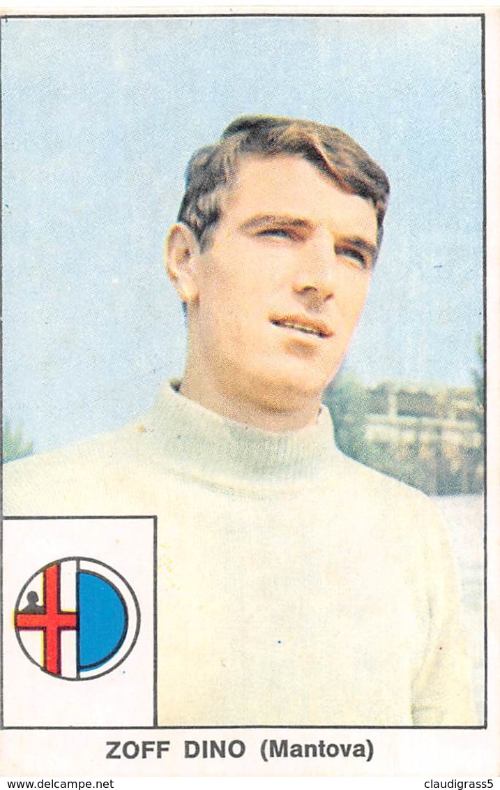 0818 "ZOFF DINO - PORTIERE - MANTOVA 1963/1964 - EDIZIONI TAVER-MATIC - TORINO" ORIG. - Trading Cards